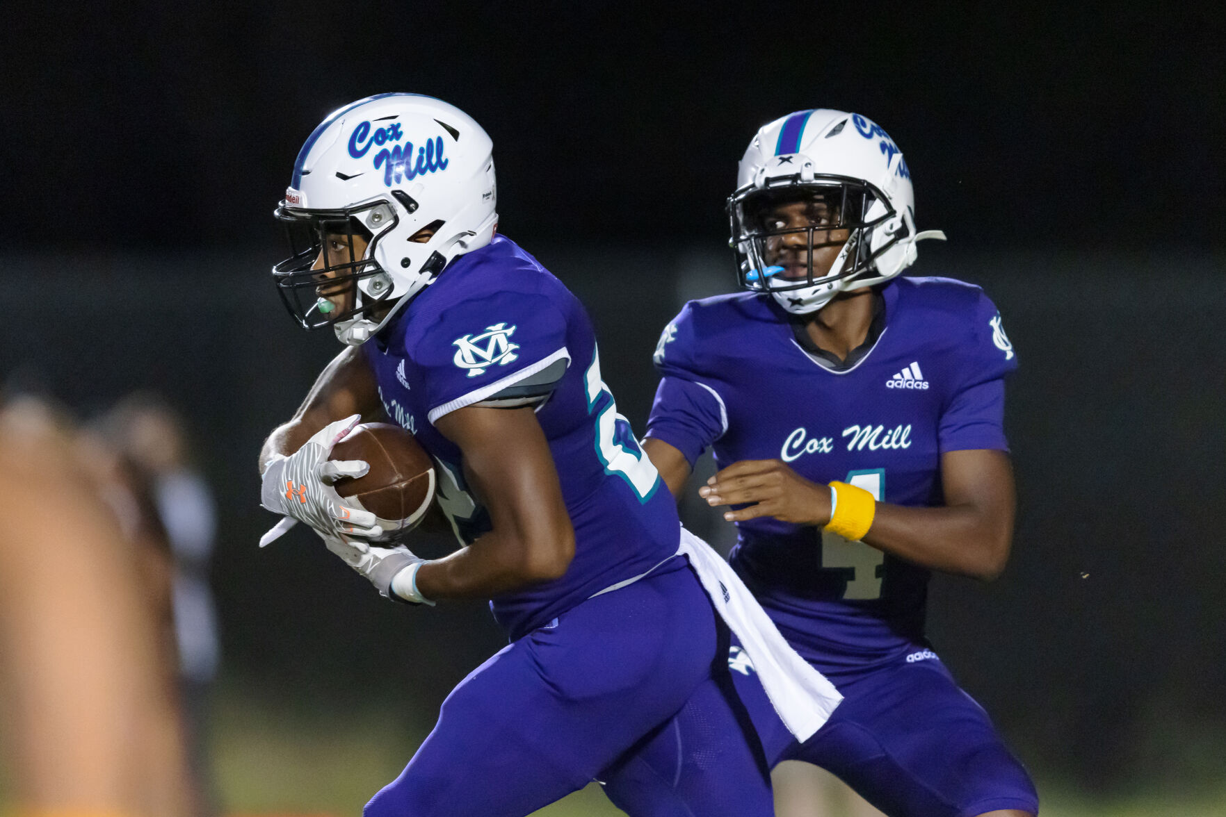The Hough Huskey defeated the Cox Mill Chargers 48-7 on Friday night at Cox Mill High School.